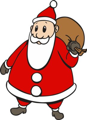 Cartoon santa