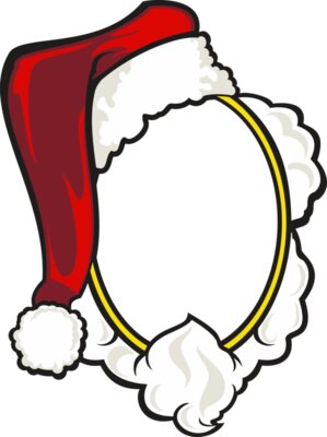 Santa Face Frame