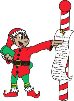 Elf with Santa's List