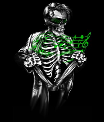 Music Super Hero Skeleton