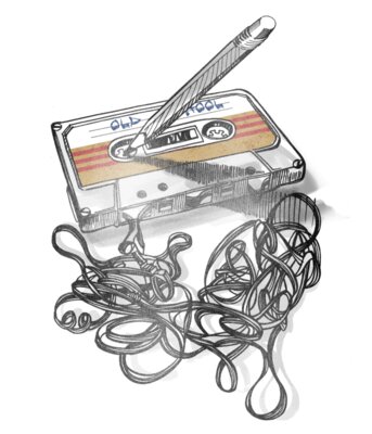 Old School Music Cassette