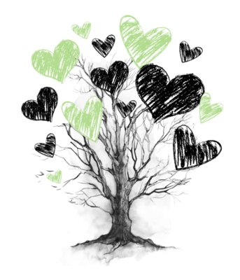 Love Heart Tree Branches