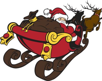 Santa with Sleigh