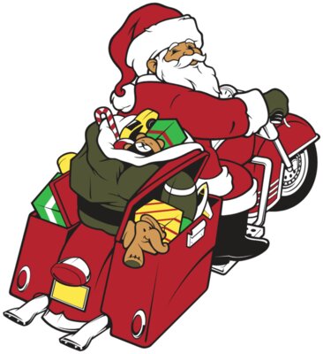 Santa biker